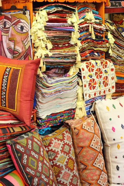Renkli kumaş ve Tekstil — Stok fotoğraf