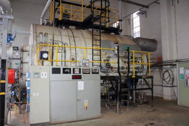 Endüstriyel duel yakıt buhar kazanı