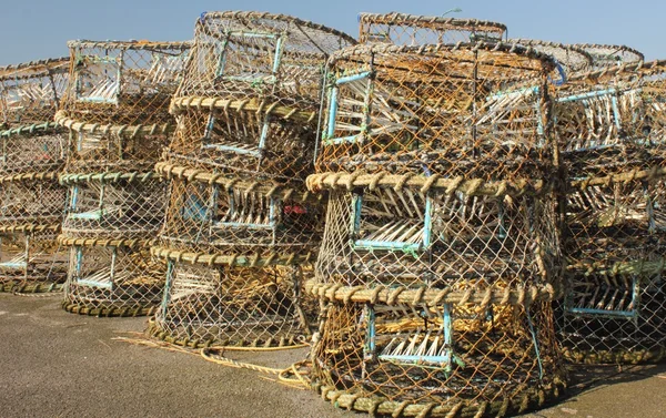 Lobster and crab pots Royalty Free Stock Images