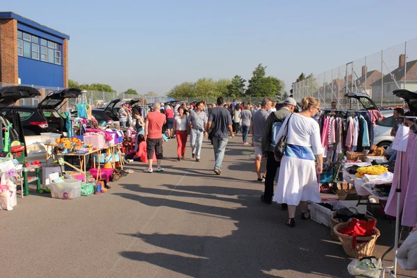 Sprzedaż carboot — Zdjęcie stockowe