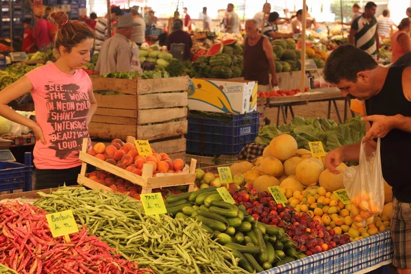 Verse markt produceren — Stockfoto