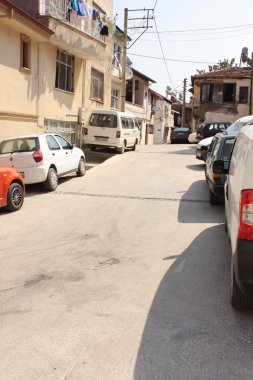 Eski geleneksel Türk Caddesi Fethiye