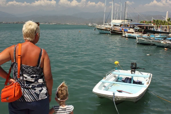 Barcos de pesca em Fethiye — Fotografia de Stock