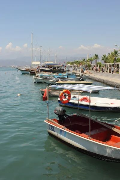 Barcos de pesca em Fethiye — Fotografia de Stock