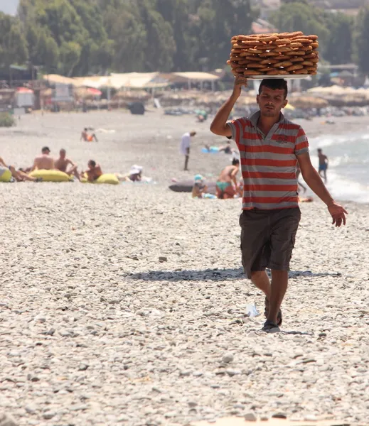 Een Turkse gebak verkoper — Stockfoto