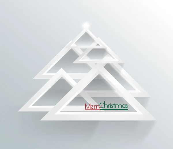 Modern soyut Noel ağacı, 3d geometrik şekiller