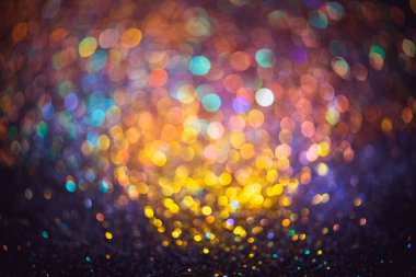 Doğum günü, yıldönümü, düğün, yeni yıl arifesi ya da Noel arifesi için parlak, bulanık ve soyut bir arka plan.