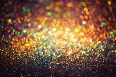 Doğum günü, yıldönümü, düğün, yeni yıl arifesi ya da Noel arifesi için parlak, bulanık ve soyut bir arka plan.