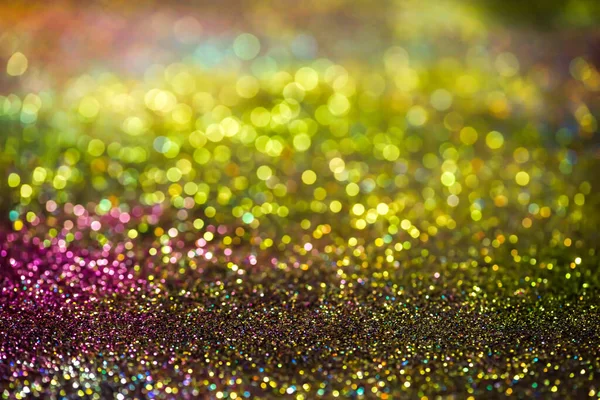 Bokeh Effect Glitter Kleurrijke Wazig Abstracte Achtergrond Voor Verjaardag Jubileum — Stockfoto