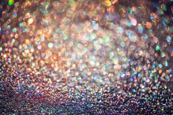 Bokeh Effect Glitter Colorful Blurred Abstract Background Birthday Anniversary Wedding — Stock Photo, Image