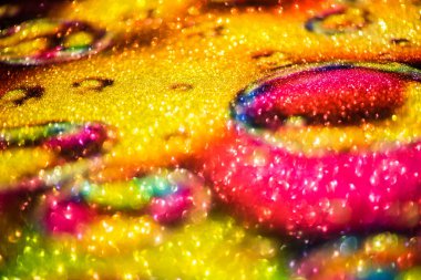 Doğum günü, yıldönümü, düğün, yeni yıl arifesi ya da Noel arifesi için parlak, bulanık ve soyut bir arka plan.