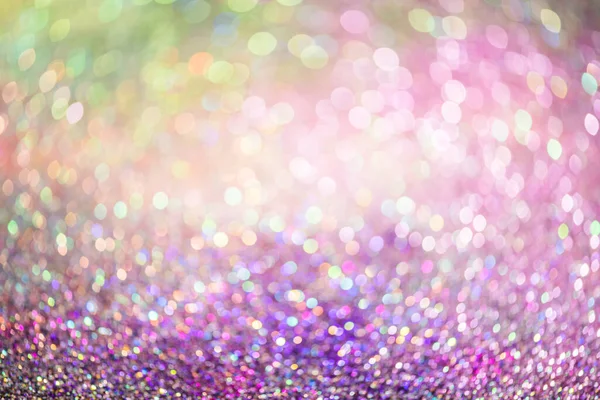 Effetto Bokeh Glitter Colorato Sfondo Astratto Sfocato Compleanno Anniversario Matrimonio — Foto Stock