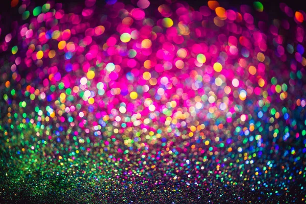 Bokeh Effekt Glitzern Bunte Verschwommene Abstrakte Hintergrund Für Geburtstag Jahrestag — Stockfoto