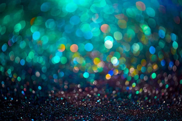 Bokeh Αποτέλεσμα Glitter Πολύχρωμο Θολή Αφηρημένη Φόντο Για Γενέθλια Επέτειο — Φωτογραφία Αρχείου