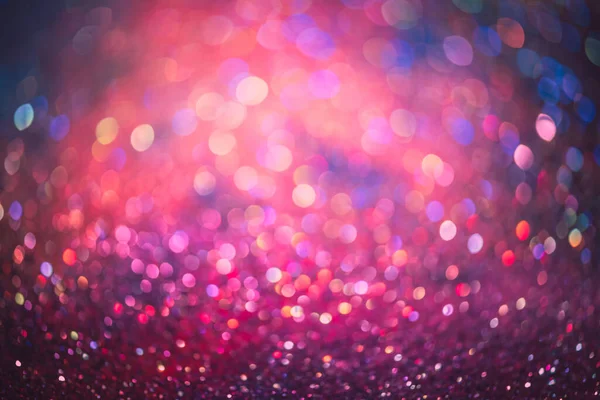 Bokeh Effect Glitter Colorful Blurred Abstract Background Birthday Anniversary Wedding — Stock Photo, Image