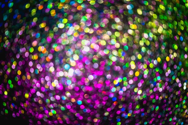 Bokeh Effect Glitter Colorful Blurred Abstract Background Birthday Anniversary Wedding — Stock Photo, Image