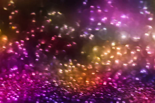 Bokeh Effekt Glitzern Bunte Verschwommene Abstrakte Hintergrund Für Geburtstag Jahrestag — Stockfoto