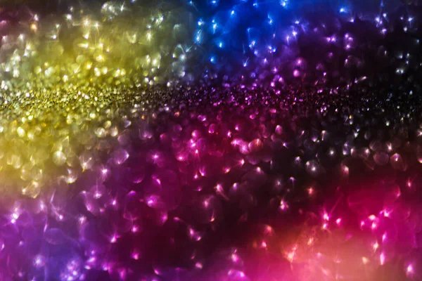 Bokeh Effect Glitter Kleurrijke Wazig Abstracte Achtergrond Voor Verjaardag Jubileum — Stockfoto