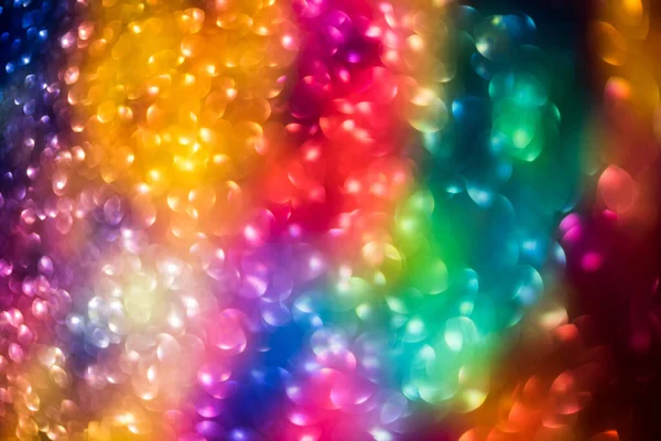 Bokeh Effect Glitter Kleurrijke Wazig Abstracte Achtergrond Voor Verjaardag Jubileum — Stockfoto