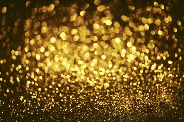 Χρυσό Glitter Bokeh Φωτισμού Υφή Θολή Αφηρημένη Φόντο Για Γενέθλια — Φωτογραφία Αρχείου
