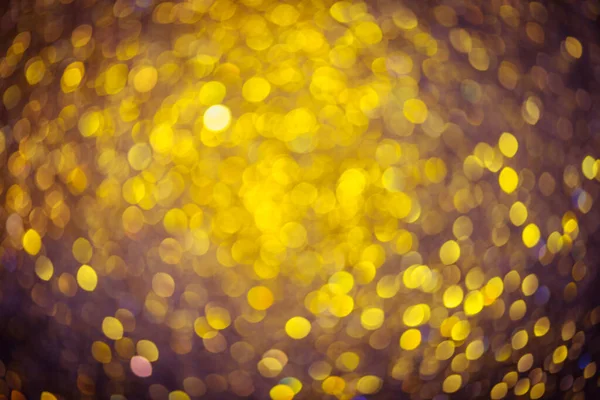Goldener Glitzer Bokeh Beleuchtung Textur Verschwommen Abstrakten Hintergrund Für Geburtstag — Stockfoto