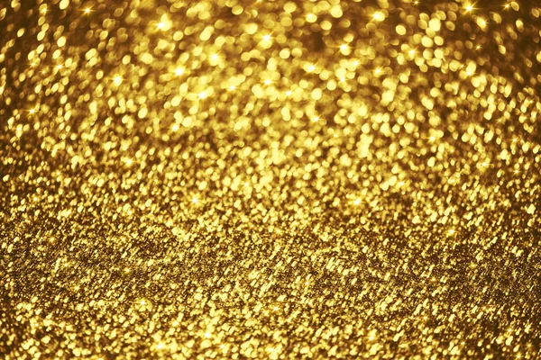 Guld Glitter Bokeh Belysning Struktur Suddig Abstrakt Bakgrund För Födelsedag — Stockfoto