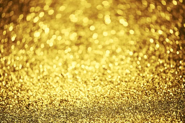 Gouden Glitter Bokeh Verlichting Textuur Wazig Abstracte Achtergrond Voor Verjaardag — Stockfoto