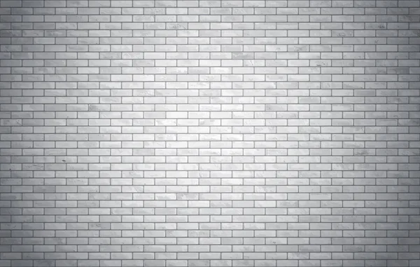 白とグレーのブロックレンガの壁のシームレスなパターンテクスチャの背景 — ストックベクタ