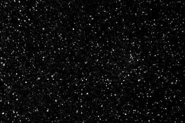 Kara Arkaplan 'a Yağan Karlar.