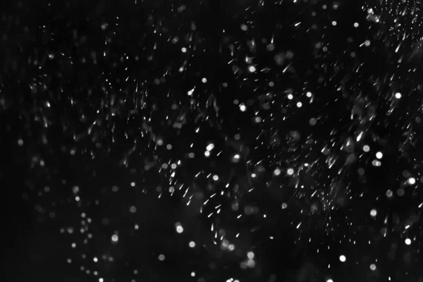 Сніг Чорному Тлі — стокове фото