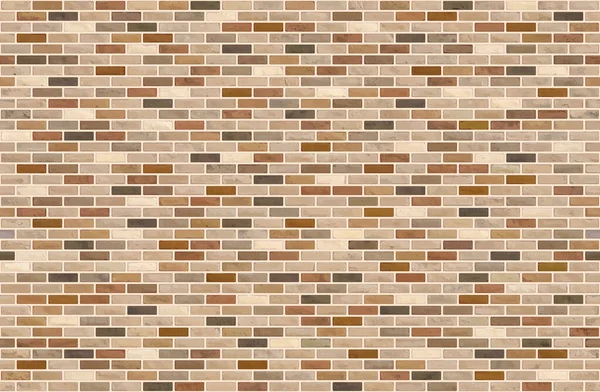 Hermosa Pared Ladrillo Bloque Marrón Sin Costuras Patrón Textura Fondo — Vector de stock