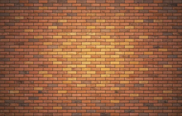 Beautiful Brown Block Brick Wall Pattern Texture Background — Stock Vector