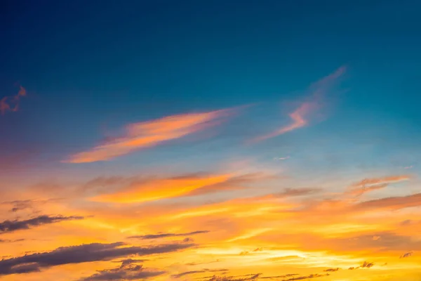 Céu Com Nuvem Belo Pôr Sol Fundo — Fotografia de Stock
