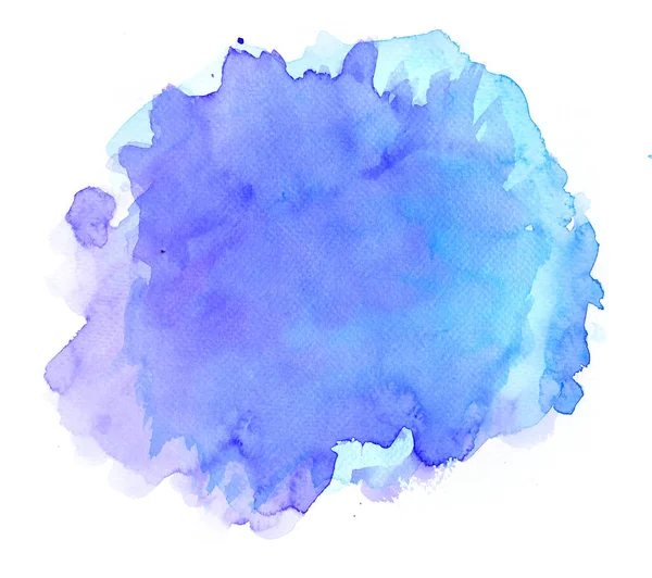 Beyaz arkaplanda izole edilmiş bir elden suluboya fırça darbeleri.