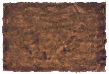 Eski parşömen kağıdı eski ya da doku beyaz arkaplanda izole edilmiş.