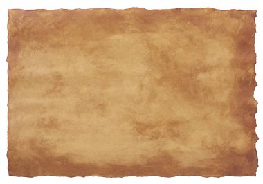 Eski parşömen kağıdı eski ya da doku beyaz arkaplanda izole edilmiş.