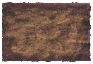 Eski parşömen kağıdı eski ya da doku beyaz arkaplanda izole edilmiş.