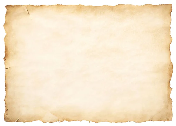 Old Parchment Paper Sheet Vintage Aged Or Texture Isolated On White  Background Stock Photo - Download Image Now - iStock