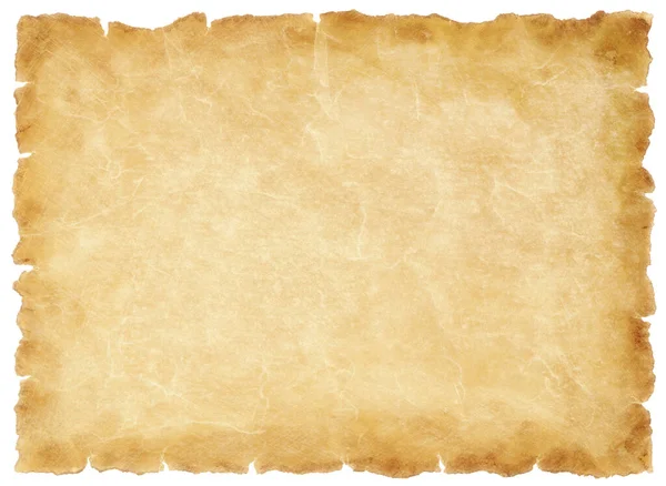 Eski parşömen kağıdı eski ya da doku beyaz arkaplanda izole edilmiş.