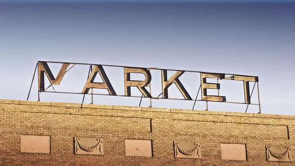 Market Sign — Stok fotoğraf