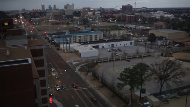 Memphis zonsondergang timelapse — Stockvideo