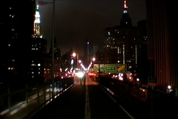 Brookyln 桥交通 — 图库视频影像