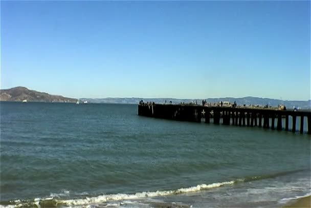 San Francisco pier — Stok video