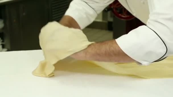 Приготування тіста — стокове відео