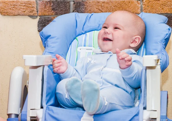 Baby boy while mother feeding — Stock Photo, Image