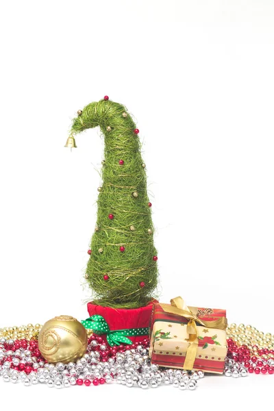 サイザル麻製のクリスマス ツリー — ストック写真