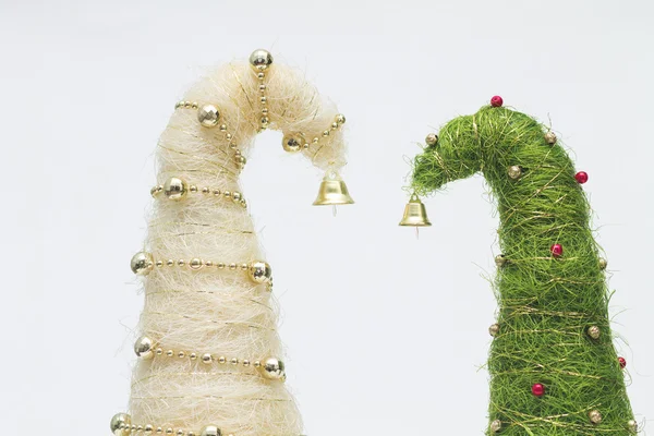 Kerstbomen gemaakt van sisal — Stockfoto