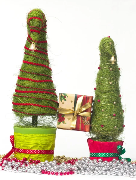 Árboles de Navidad hechos de sisal —  Fotos de Stock