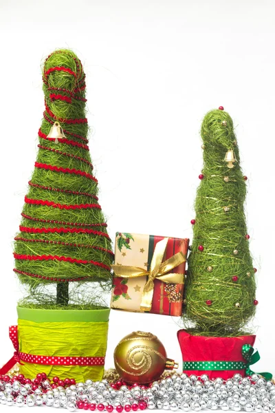 Kerstbomen gemaakt van sisal — Stockfoto