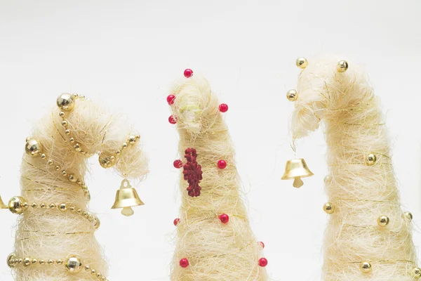 Christmas trees made of sisal — Stock Photo, Image